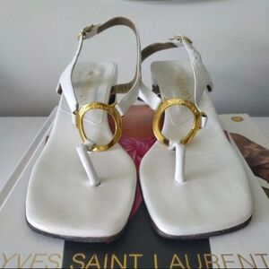 Rare Yve Saint Lauren Thong Sandals.